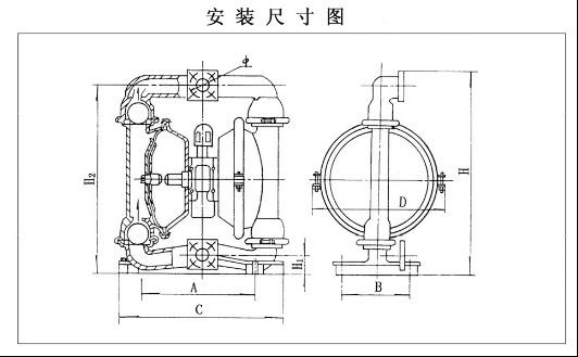 QBY鋁合金氣動隔膜泵性能參數